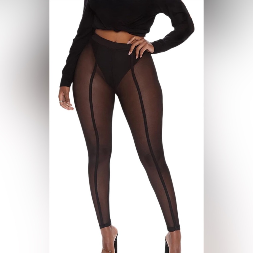 Women’s See Through Mesh Club Leggings